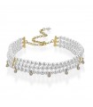 Choker Lelune - Queen con Perle Coltivate 5.5-6 mm e Zirconi Pendenti