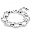 Uno de 50 - Youthful Silver Chain Bracelet with Medium Oval Links