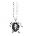 Zancan Necklace - Insignia 925 in 925% Silver with Turtle