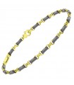 Zancan Bracelet - Eternity Titanium with Titanium and 18K Yellow Gold Links