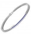 Bracciale Zancan - Insignia 925 con Maglia Greca in Argento 925% e Spinelli Blu