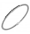 Zancan Bracelet - Insignia 925 in 925% Silver with Black Plates and Black Spinels - 0