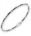 Bracciale Zancan - Ceramik925 in Argento 925% e Ceramica con Spinelli Neri