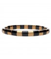 Roberto Demeglio Bracelet - Aura in Rose Gold and Black Glossy Ceramic - 0