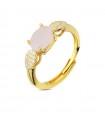 Anello Boccadamo - Sophie in Argento 925% Gold con Quarzo Rosa e Zirconi