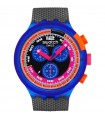 Orologio Swatch - Neon Party to The Max Cronografo Nero 47mm Blu