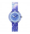 Orologio Flik Flak per Bambini - Mystic Land Mystic Clouds Solo Tempo 32mm Viola e Blu