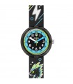 Orologio Flik Flak per Bambini - Mystic Land Mystic Dragon Solo Tempo 32mm Nero con Drago