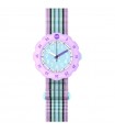 Orologio Flik Flak  - Loop It! Loop in Pastel Solo Tempo Rosa 35mm Multicolore