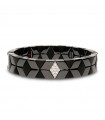 Bracciale Roberto Demeglio - Cube in Ceramica Nera Lucida e Satinata con Diamanti Bianchi 0,20 ct