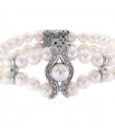 Nimei Bracelet With Diamonds and Akoya Pearls for Woman - 0