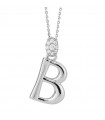 Boccadamo Choker - Sophie in 925% Silver with Zircons and Letter B