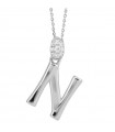 Girocollo Boccadamo - Sophie in Argento 925% con Zirconi e Lettera N