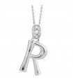 Boccadamo Choker - Sophie in 925% Silver with Zircons and Letter R