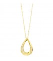 Boccadamo Necklace - Sophie Golden with Drop Pendant and Zircons