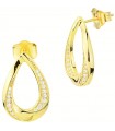 Boccadamo - Sophie Gold Drop Earrings with Zircons