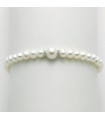 Miluna Woman's Bracelet - in White Gold with Pearls and Diamonds - 0