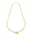 Unoaerre Necklace - Fashion Jewelery Long Gold with Forzatina Chain