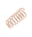 Pesavento Ring - DNA Spring Spiral in 925% Pink Silver - 0