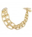 Unoaerre Bracelet - Fashion Jewelery Gold with Fantasy Oval Link Chain