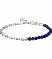 Morellato Men's Bracelet - Pearls with Steel Chain and Blue Lapis Lazuli