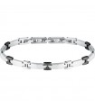 Bracciale Morellato - Motown in Acciaio con Catena e Giunture Nere