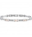 Morellato Men's Bracelet - Cross in 316L Steel with Gold Joints