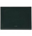 Pineider Document Holder - in Green Smooth Calfskin with Pen Holder and Pocket