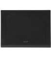 Pineider Document Holder - in Black Smooth Calfskin with Pen Holder and Pocket