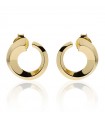 Unoaerre Earrings - Fashion Jewelery Gold with Triangular Tube