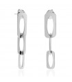 Unoaerre - Fashion Jewelery Silver Pendant Earrings with Flat Square Chain