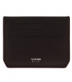 Pineider Credit Card Holder - in Dark Brown Tumbled Calfskin with 6 compartments