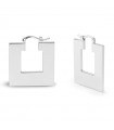 Unoaerre - Dinamica Earrings in Silver Bronze with a Square Shape