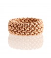 Unoaerre Ring - Chicco in 925% Rose Gold Silver with Low Band