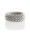 Unoaerre - Chicco Ring in 925% White Silver with Low Band Size 18