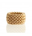 Unoaerre Ring - Chicco Band in 925% Gold Plated Silver - Size 14