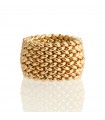 Unoaerre Ring - Chicco Band in 925% Gold Plated Silver - Size 21