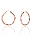 Orecchini Unoaerre - Fashion Jewellery a Cerchietto Rosato con Palline