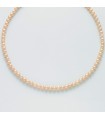 Miluna Women's Necklace with Peach Freshwater Pearls - 0