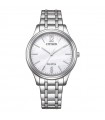 Citizen Women's Eco-Drive Watch - Lady Elegance Silver 34mm White