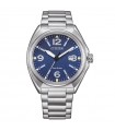 Orologio Eco-Drive Citizen da Uomo - Military Of 2025 Tempo e Data Silver 40mm Blu