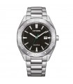 Citizen Eco-Drive Men's Watch - Of Collection Active Sport Time and Date Silver 41mm Black