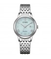 Orologio Citizen Eco-Drive da Donna - Lady Tempo e Data Silver 31,5mm Verde Acqua