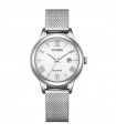 Citizen Eco-Drive Women's Watch - Lady Time and Date Silver 31.5mm White