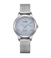 Citizen Eco-Drive Women's Watch - Lady Time and Date Silver 31.5mm Blue