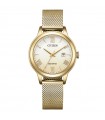 Citizen Eco-Drive Women's Watch - Lady Dazzling Time and Date 31.5mm Gold