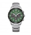 Citizen Eco-Drive Men's Watch - Of Collection Chronograph Silver 39mm Green