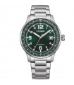 Orologio Citizen - Aviator Urban Military Meccanico Automatico 40mm Verde - Bracciale Acciaio