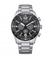 Citizen Eco-Drive Men's Watch - Of Collection Aviation Chronograph Silver 43mm Black