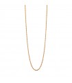 Unoaerre Necklace - Gilded Bronze Choker with Rope Chain - 40 cm